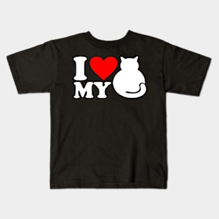 I Love My Cat Kids T-Shirt